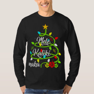 Camiseta Luces navideñas: Navidades hawaianos de Mele Kalik