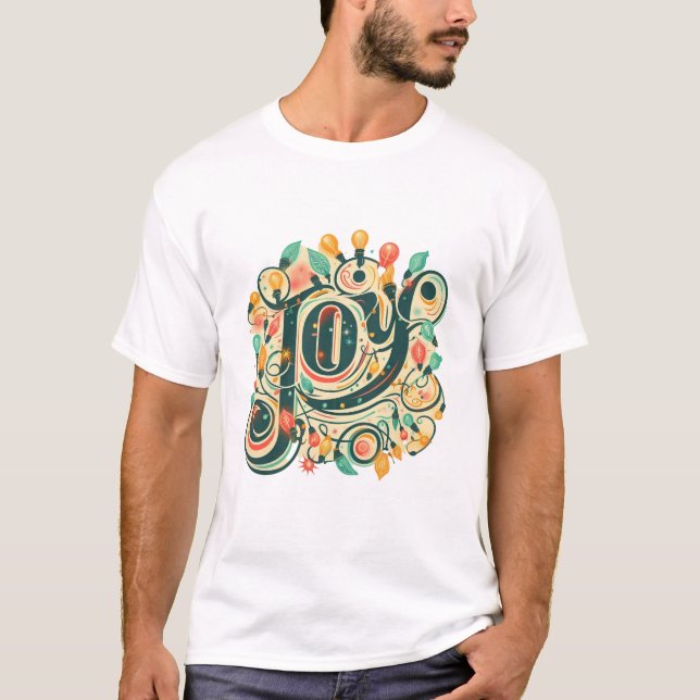 Camiseta Luces Retro Navidades (Anverso)