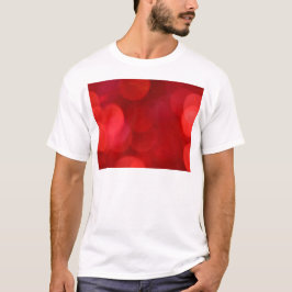 Camiseta Luces rojas circulares fuera de foco