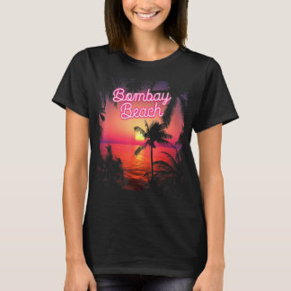 Camiseta Luces rosadas de las palmas de California en la an