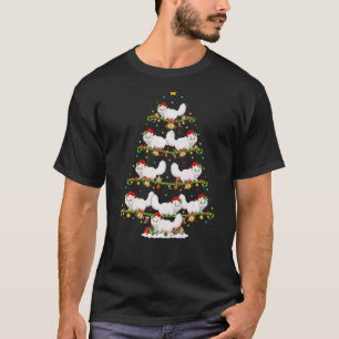 Camiseta Luces Santa de Navidad Gato Persa Árbol de Navidad