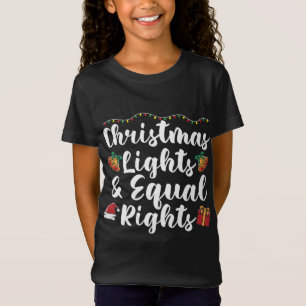 Camiseta Luces y derechos iguales para los navidades