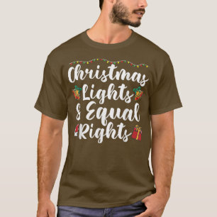 Camiseta Luces y derechos iguales para los navidades