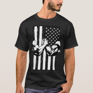 Camiseta Lucha armada Bandera de Estados Unidos Lucha contr