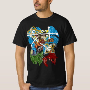 Camiseta Lucha bíblica de ángeles con precisión