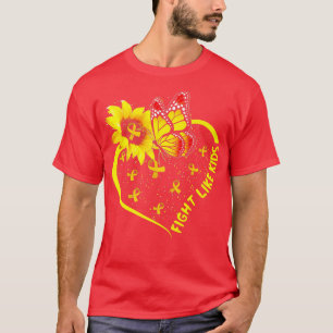 Camiseta Lucha Como Niños Concienciación Sobre El Cáncer In