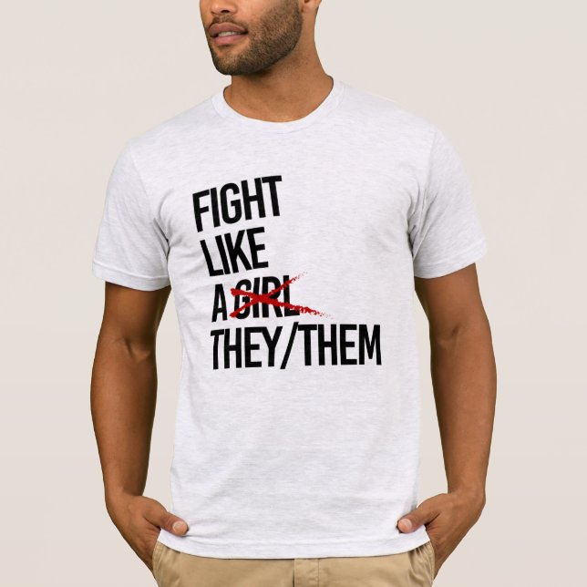 Camiseta Lucha como un they them (Anverso)
