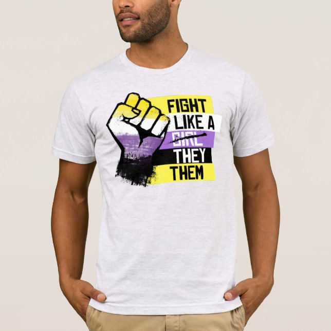 Camiseta Lucha como un They Them (Anverso)