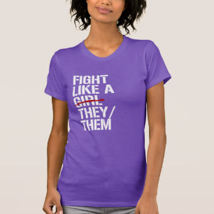 Camiseta Lucha como un they them