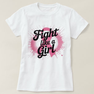 Camiseta Lucha Como una Chica Diseño de Conciencia del Cá