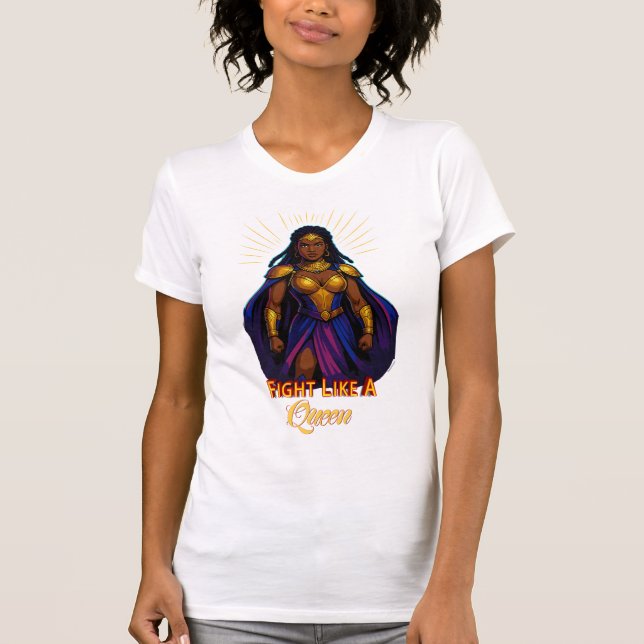 Camiseta Lucha como una Reina – Empoderamiento de la Diosa  (Anverso)
