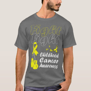 CAMISETA LUCHA CONCIENCIA SOBRE EL CÁNCER INFANTIL AMARILLO