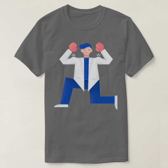 Camiseta Lucha contra el boxeo de Coronavirus (Diseño del anverso)