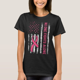 Camiseta Lucha contra el cáncer de mama solo Bandera estado