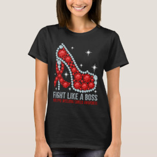 Camiseta Lucha contra el cáncer de sangre como un jefe Miel