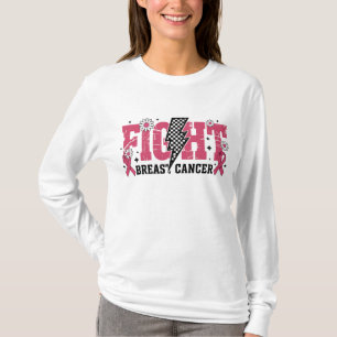 Camiseta Lucha Contra el Cáncer de Seno Rayo Relámpago Afli