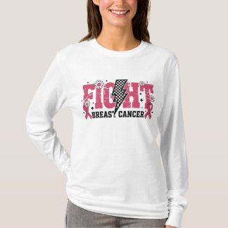 Camiseta Lucha Contra el Cáncer de Seno Rayo Relámpago Afli