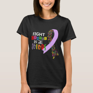 Camiseta Lucha contra el cáncer en todos los cintas contra
