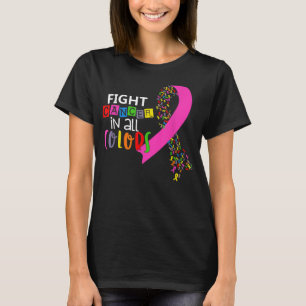 Camiseta Lucha contra el cáncer en todos los colores contra