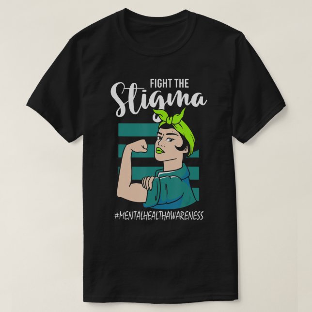 Camiseta Lucha contra el estigma: conciencia de estabilidad (Diseño del anverso)