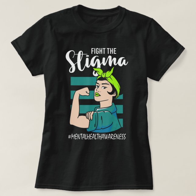 Camiseta Lucha contra el estigma: conciencia de estabilidad (Diseño del anverso)