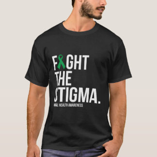Camiseta Lucha contra el estigma de la cinta verde como la 