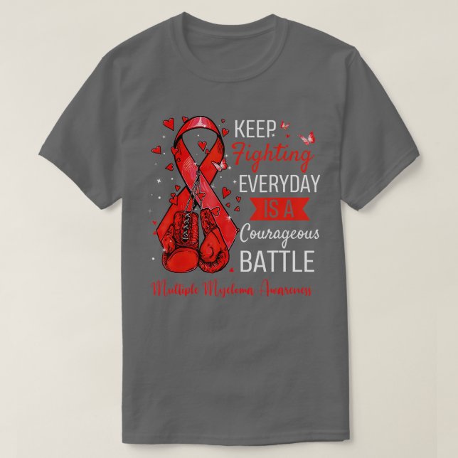 Camiseta Lucha contra el mieloma múltiple Sobreviviente de  (Diseño del anverso)