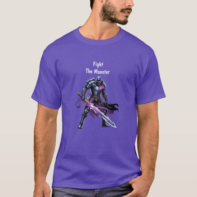 Camiseta Lucha contra el monstruo  (Anverso)