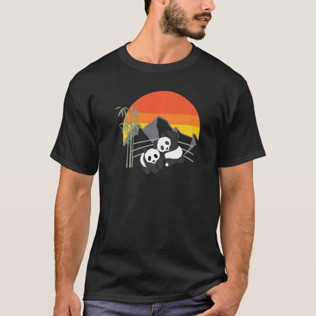 Camiseta Lucha contra el Oso Animal Zoológico Pandas para H (Anverso)