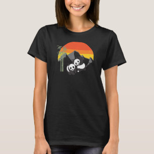 Camiseta Lucha contra el Oso Animal Zoológico Pandas para H
