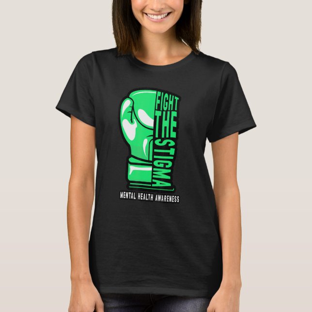 Camiseta Lucha contra el Stigma Boxing Boxer Mental Health  (Anverso)