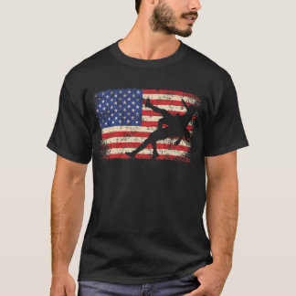 Camiseta Lucha contra la Bandera de los Estados Unidos Luch