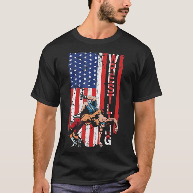 Camiseta Lucha contra la bandera estadounidense (Anverso)