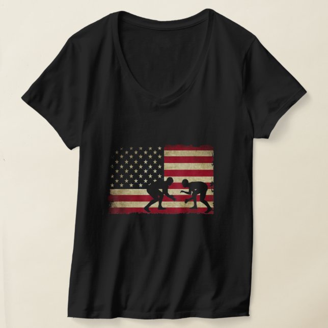 Camiseta Lucha contra la bandera estadounidense (Distribución )