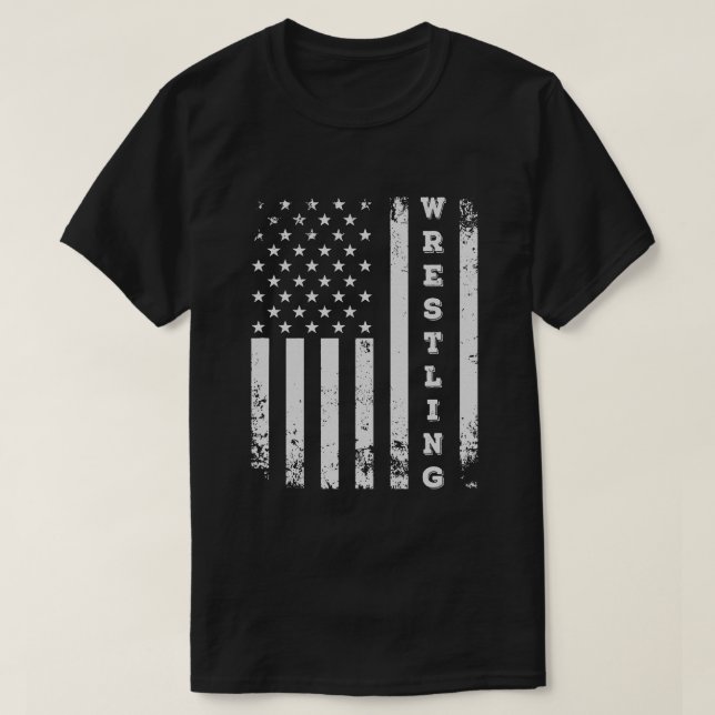 Camiseta Lucha contra la bandera estadounidense citando a l (Diseño del anverso)