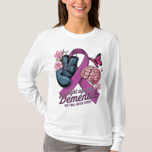 Camiseta Lucha contra la conciencia de Dementia Cinta Púrpu