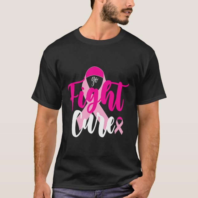 Camiseta Lucha contra la Cura Cinta Rosa Conciencia sobre e (Anverso)