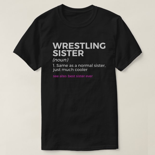 Camiseta Lucha contra la definición de hermana mejor herman (Diseño del anverso)