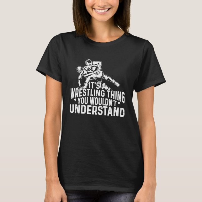 Camiseta Lucha contra la lucha es cosa de lucha libre (Anverso)