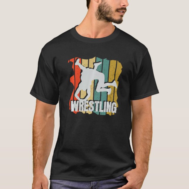 Camiseta Lucha contra la lucha retro (Anverso)