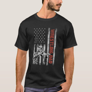 Camiseta Lucha contra papá, bandera estadounidense, padre, 
