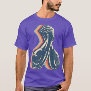 Camiseta Lucha de brazos luchador de brazos arte retro dive
