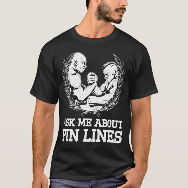 Camiseta Lucha De Brazos Para El Atleta De Lucha De Brazos  (Anverso)