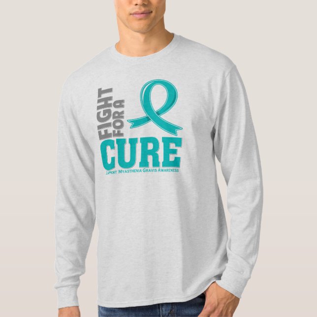 Camiseta Lucha de Gravis de la miastenia para una curación (Anverso)