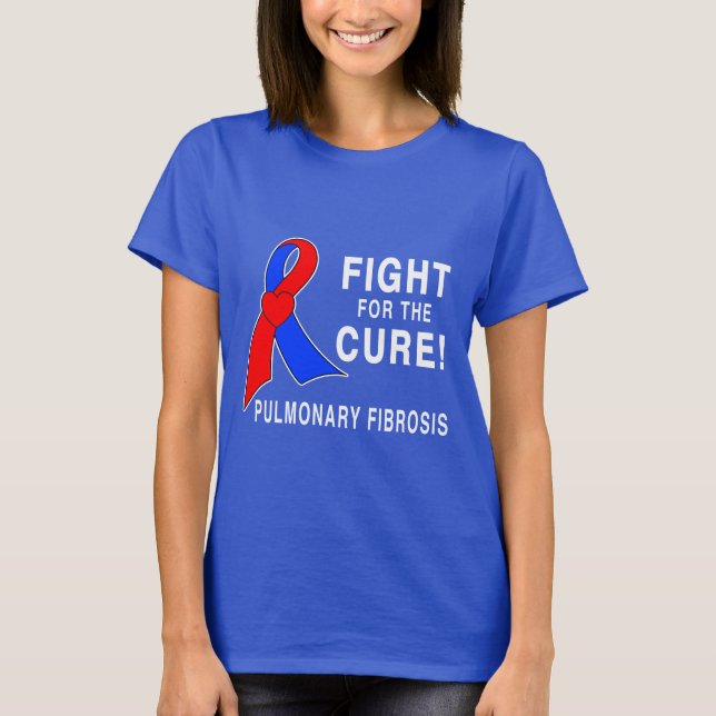 Camiseta Lucha de la fibrosis pulmonar para la curación (Anverso)
