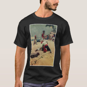 Camiseta Lucha de los piratas sobre el tesoro