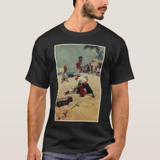 Camiseta Lucha de los piratas sobre el tesoro