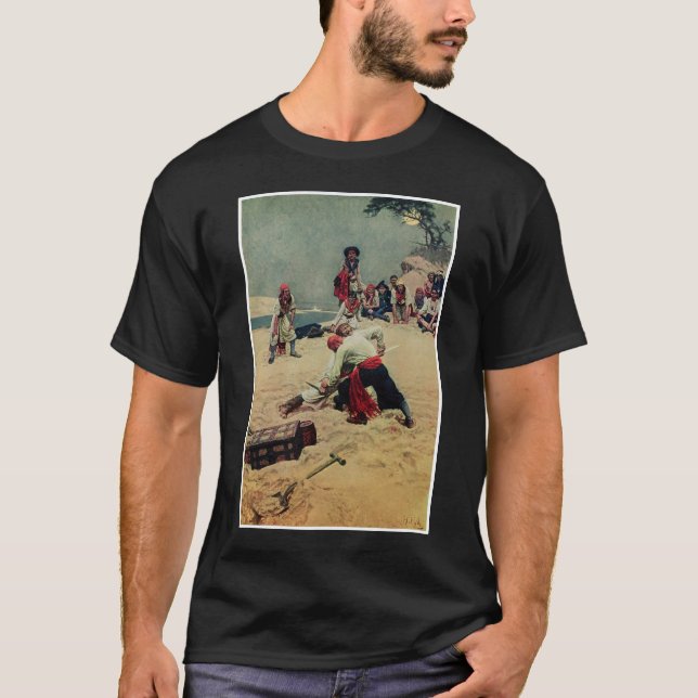 Camiseta Lucha de los piratas sobre el tesoro (Anverso)