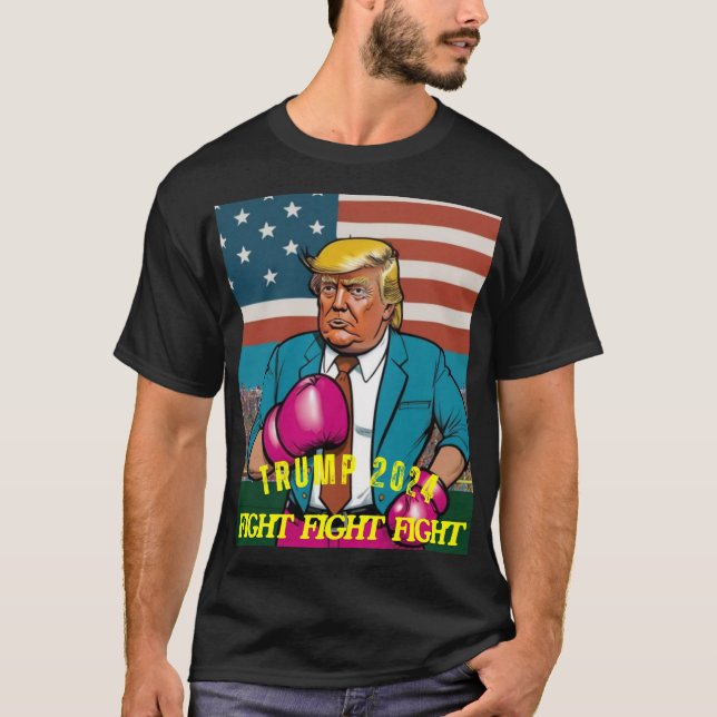 CAMISETA LUCHA DE LUCHA CONTRA TRUMP 2024 (Anverso)