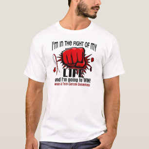 Camiseta Lucha de mi cáncer de cabeza y cuello de la vida 